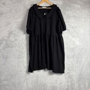 Smash + Tess x Jillian Harris Coastal Collared Dress Midnight Black 4X NWT Mini